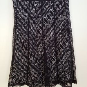 Black and white skirt
